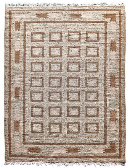 Diamond Carpets koberce Ručne viazaný kusový koberec Guggenheim DESP P81 Brown Natural - 140x200 cm