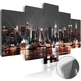 Obraz šedé mesto na akrylátovom skle - Gray City - 100x50