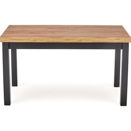 Halmar TIAGO stôl s rozkladom 140-220/80 doska: dub craft, nohy: čierne
