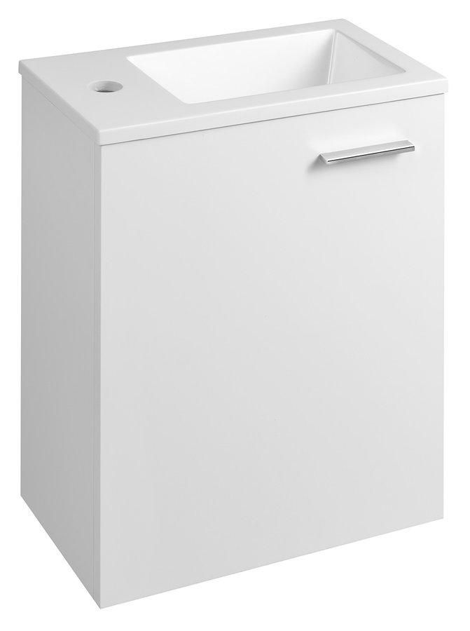 AQUALINE - ZOJA skrinka s keramickým umývadlom 40x22 cm, biela 51049A-01