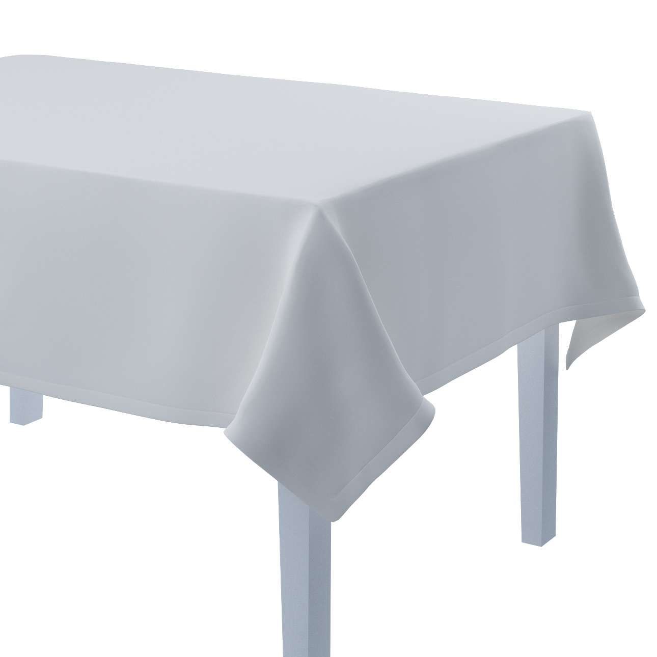 Dekoria Obrus na stôl obdĺžnikový, saténová teplá biela, 130 × 280 cm, Comics, 139-00