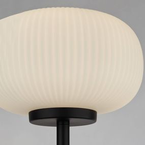 Searchlight Stojaca lampa Lumina so skleneným tienidlom, Obývacia izba / jedáleň, oceľ, sklo, E27, 40W, K: 160cm
