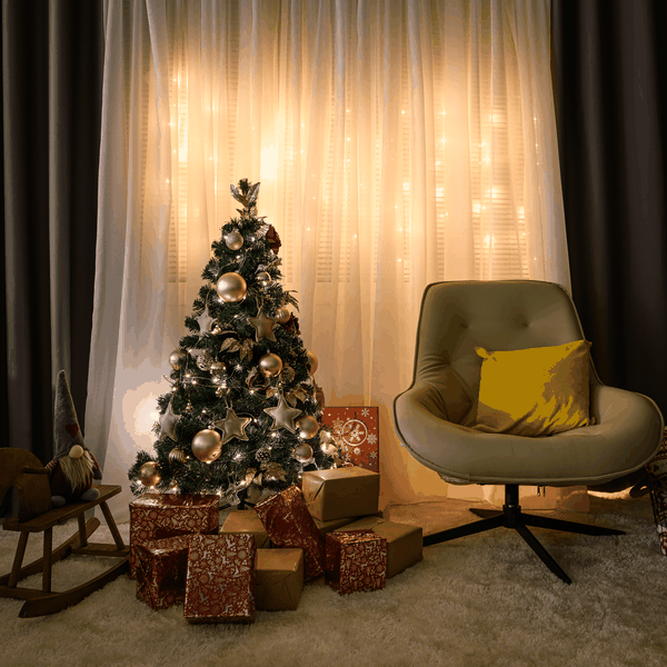 Vianočný stromček s kovovým stojanom, 120 cm, CHRISTMAS TYP 10