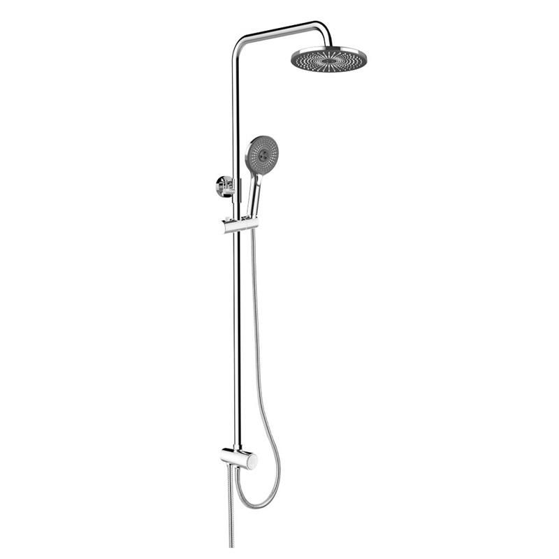 MEREO MEREO - Sprchový set s tyčou, čierna hlavová sprcha a trojpolohová ručná sprcha CB95001SB1