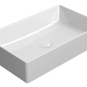 GSI - KUBE X keramické umývadlo na dosku 60x37 cm, biela ExtraGlaze 945311