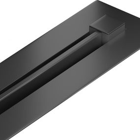 MEXEN - Flat 360 ° Super Slim podlahový žľab 130 cm, čierna 1751130