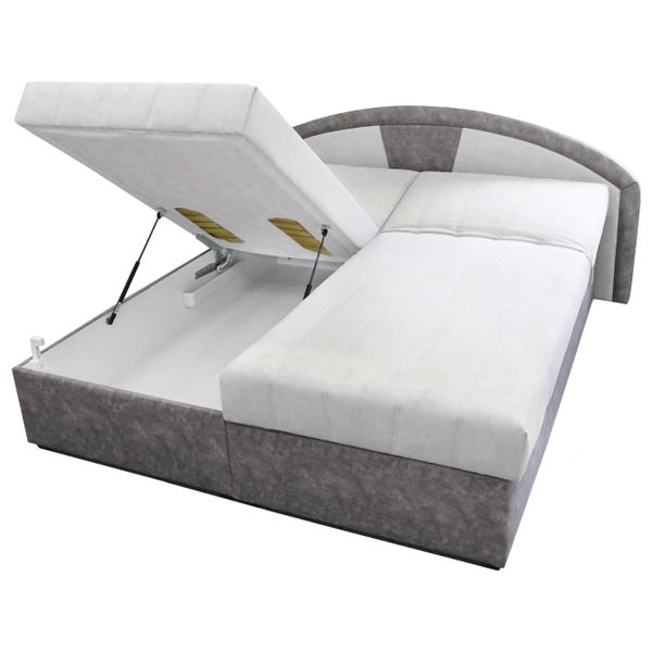 Sconto Polohovacia posteľ s matracom ANETA sivá, 180x200 cm