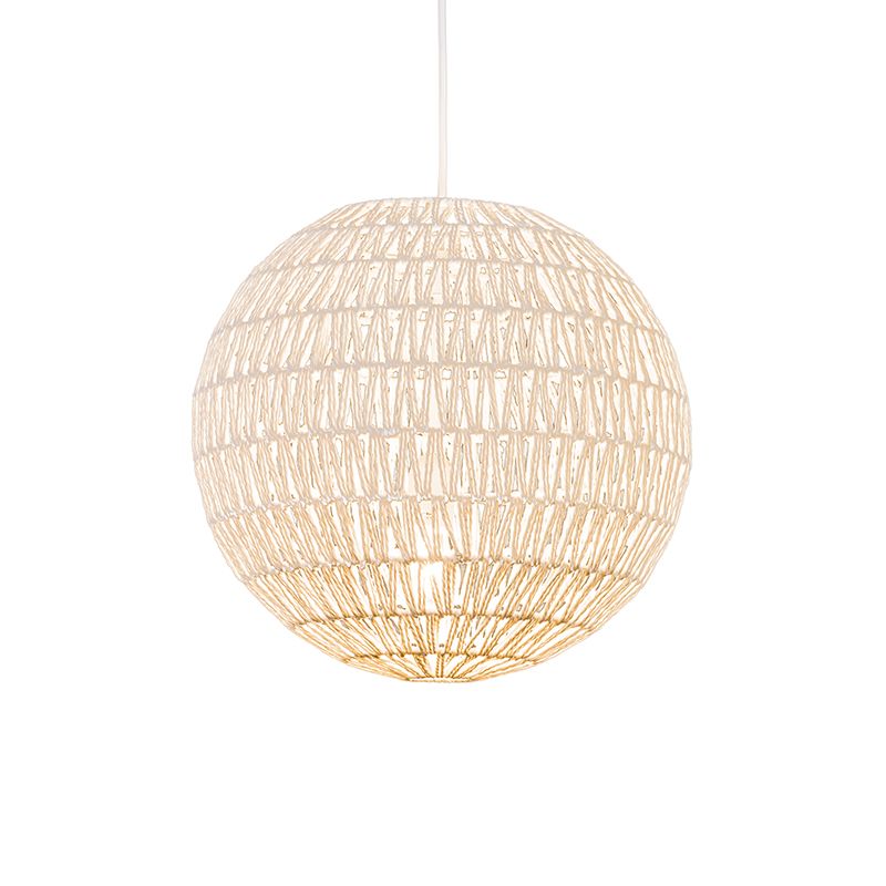 Retro závesná lampa biela 40 cm - Lina Ball 40