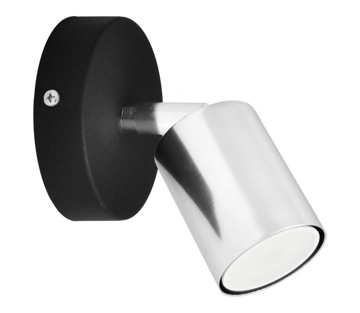 LED Nástenné bodové svietidlo TUNE 1xGU10/6,5W/230V matný chróm/čierna