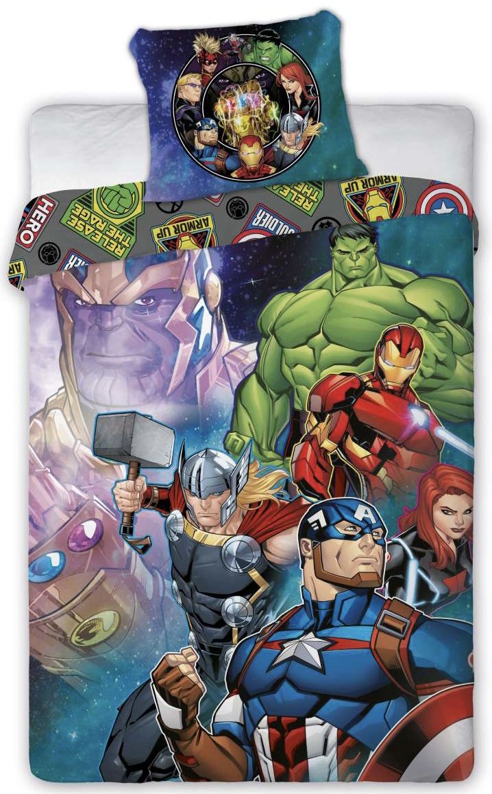 Obliecky Disney Avengers 140x200cm+90x70cm Faro