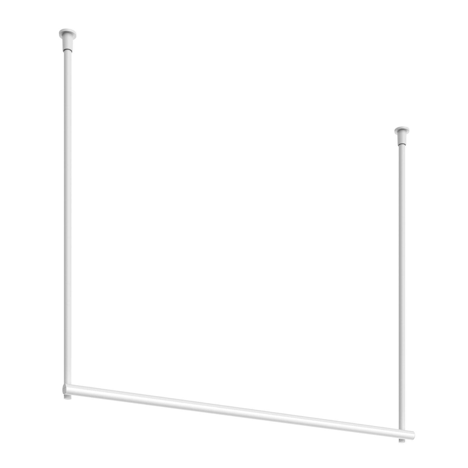 FLOS Infra-Structure C2 LED stropná lampa biela, Obývacia izba / jedáleň, lisovaný hliník, 30W, P: 120 cm, K: 105.2cm