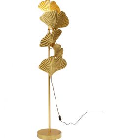 KARE Design Stojací lampa Yuva - zlatá, 160cm