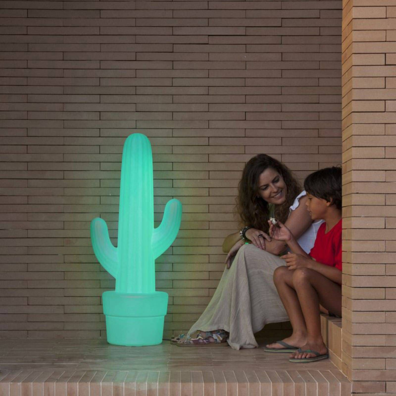 Newgarden Kaktus stojaca LED lampa s batériou, polyetylén, 2.8W, K: 100cm