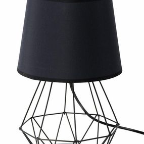 Stolová lampa Diamond s tienidlom 2v1 - ČIERNA