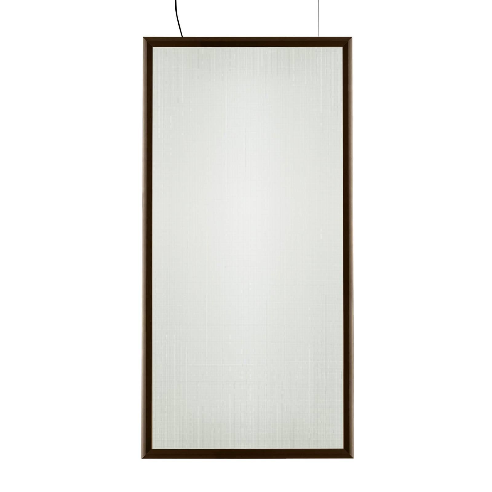 Artemide Discovery Rectangular APP bronz 3 000 K, Obývacia izba / jedáleň, technopolymér, hliník, 52W, P: 73.5 cm, L: 1.7 cm, K: 147cm