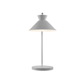 Nordlux Stolová lampa Dial z kovu, sivá, Obývacia izba / jedáleň, kov, E27, 40W, K: 51cm