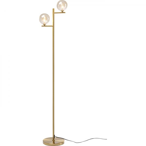 KARE Design Stojací lampa Two Balls - zlatá, 160cm