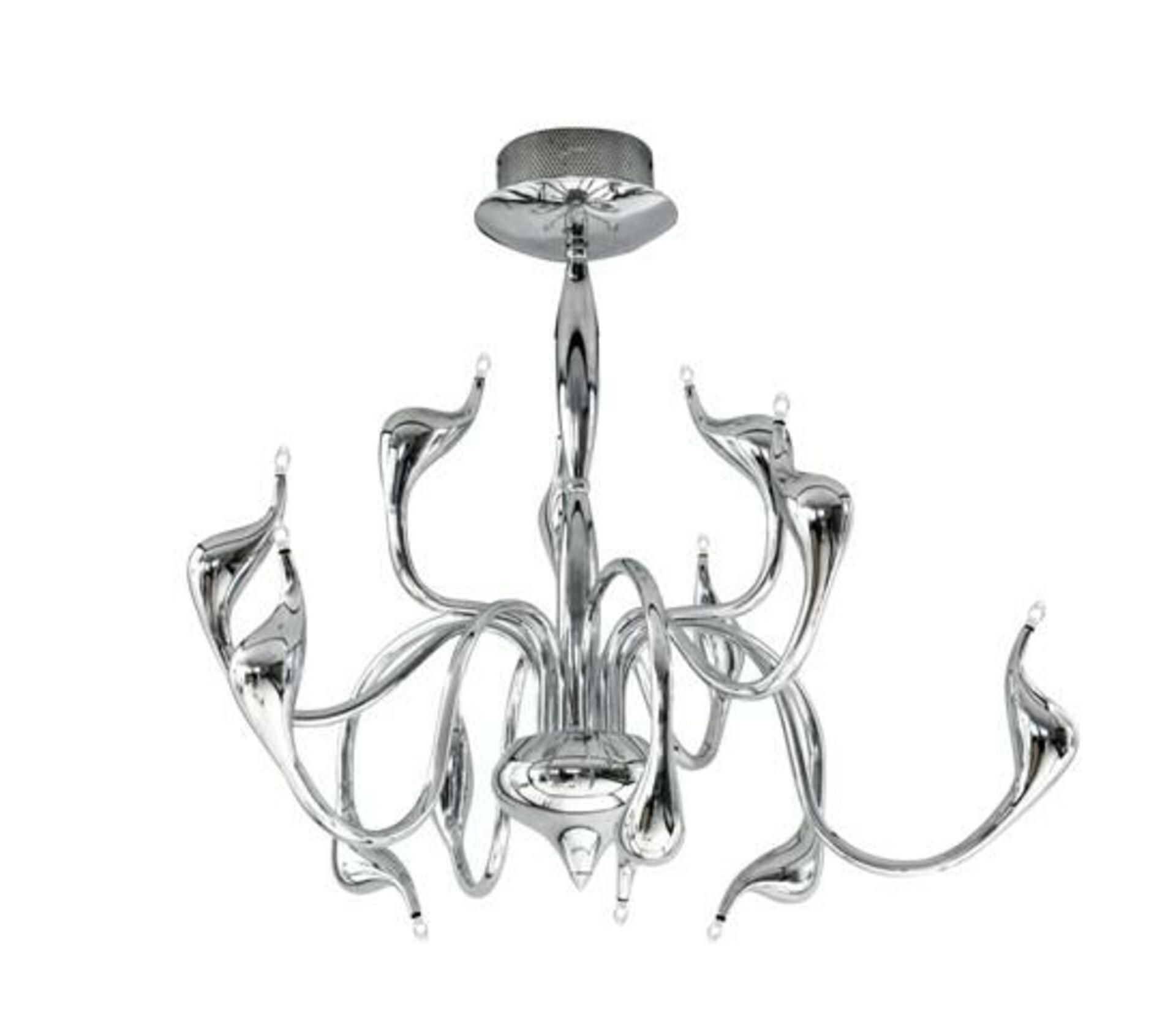 Závěsné svítidlo AZzardo Snake pendant chrome AZ0044 G4 12x20W 12V IP20 75cm chromové