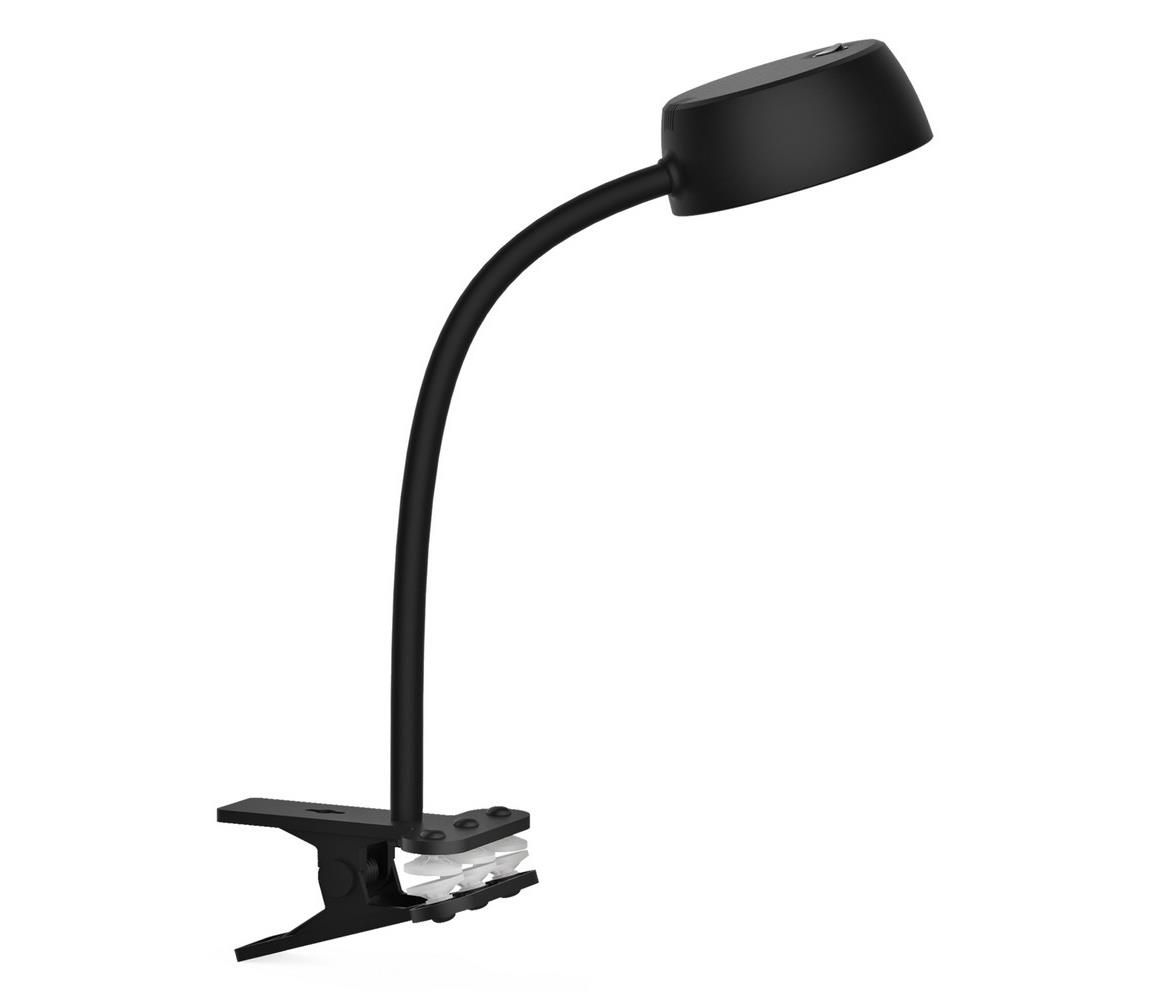 Top Light - LED Stolná lampa s klipom OLIVIA KL C LED/4,5W/230V čierna