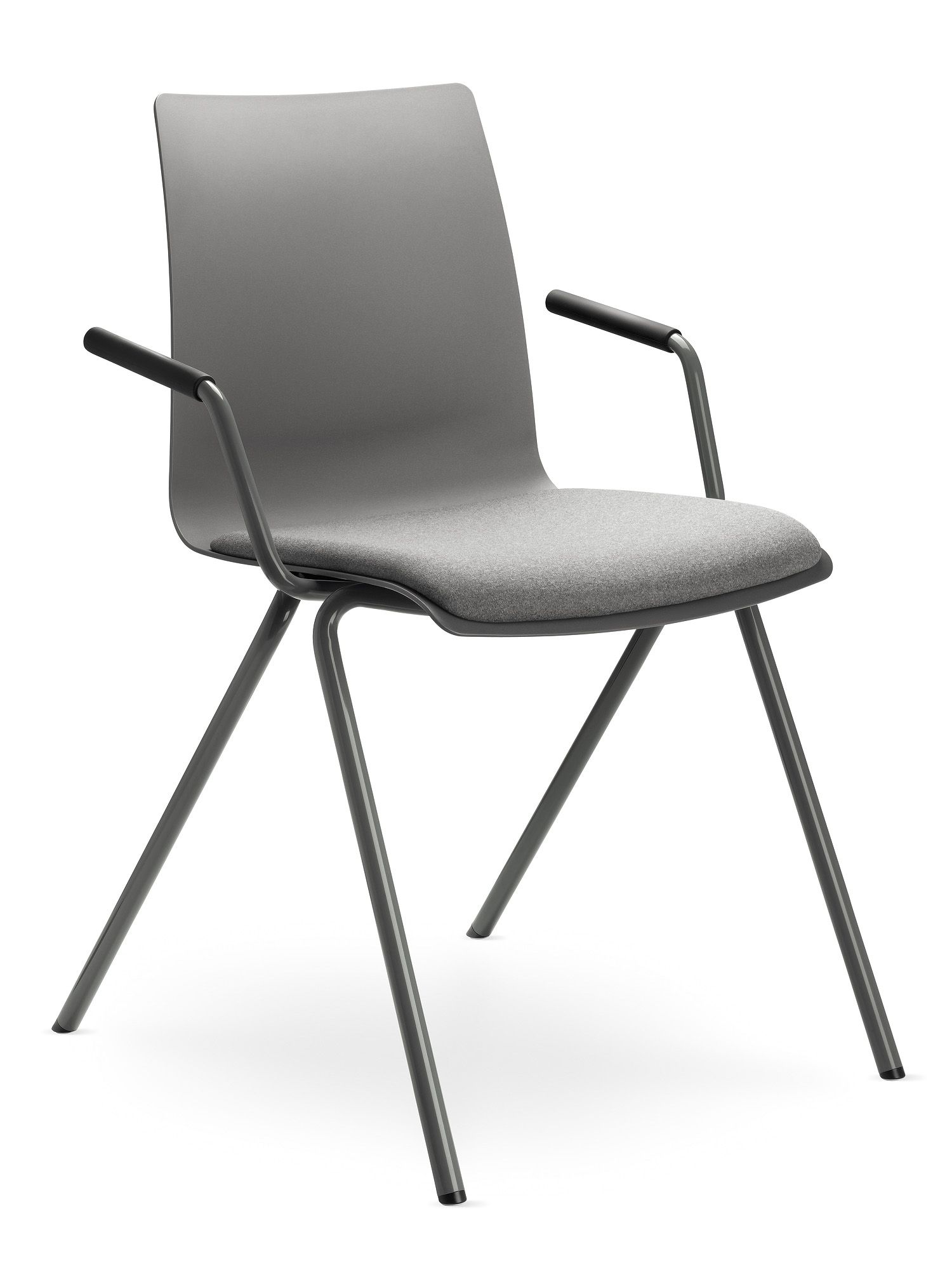 LD SEATING - Stolička EVO 011-BR s čalúneným sedadlom