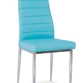Jedálenská stolička H-261 (ekokoža modrá)