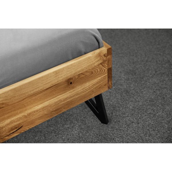 Dvojlôžková posteľ z dubového dreva 200x200 cm Golo 2 - The Beds