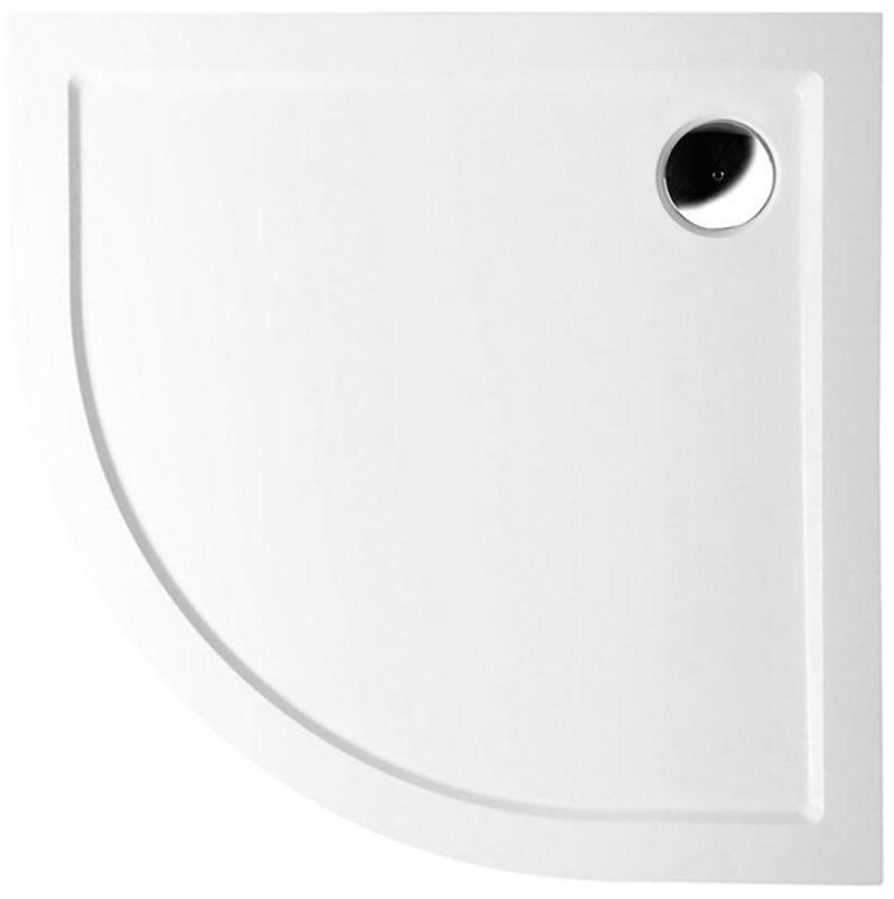 POLYSAN - SERA sprchová vanička z liateho mramoru, štvrťkruh 100x100cm, R550, biela 62111