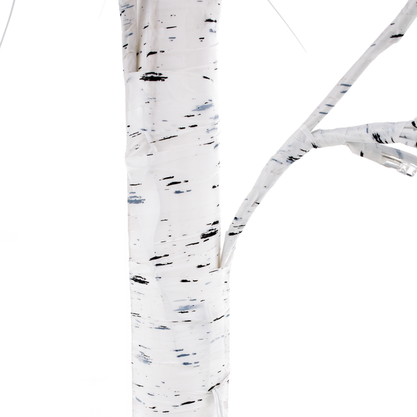 TEMPO-KONDELA WHITE BIRCH, LED vianočný stromček, breza, 150 cm