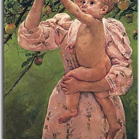 Baby Reaching For An Apple Obraz zs17565