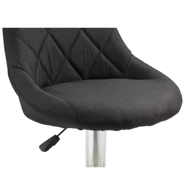 Barová stolička, čierna/chrómová, MARID