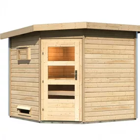 Vonkajšia fínska sauna HEIKKI Lanitplast Prírodné drevo