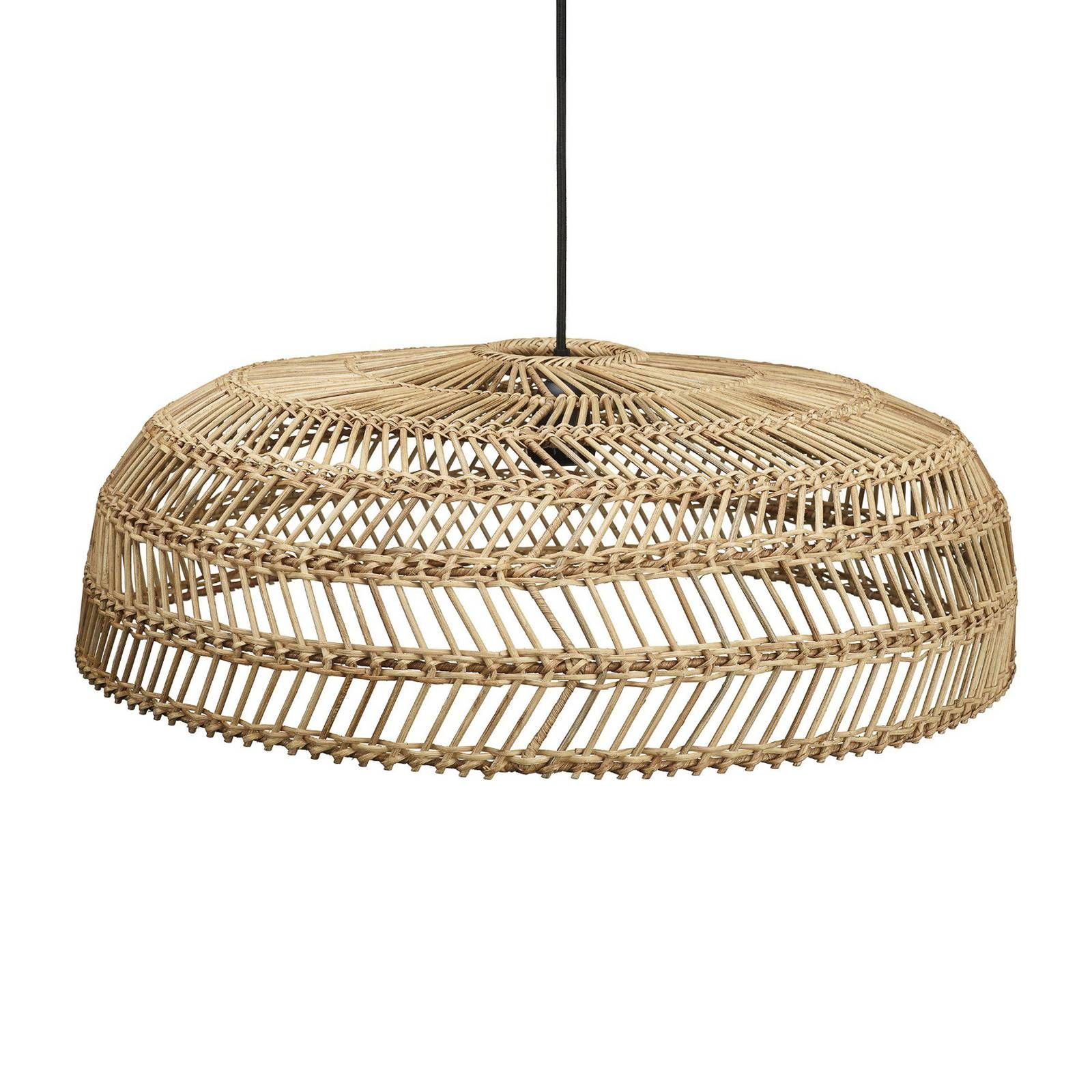 PR Home Denise závesná lampa, ratanové, Ø 60 cm, Obývacia izba / jedáleň, ratan, plast, E27, 40W, K: 21cm