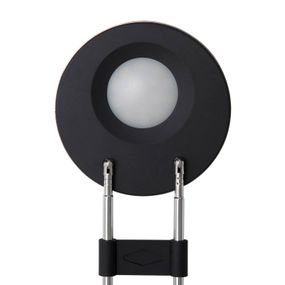 Maul Stolová LED MAULpuck, teleskopické rameno, čierna, Pracovňa / Kancelária, plast, oceľ, 3W, K: 37.5cm