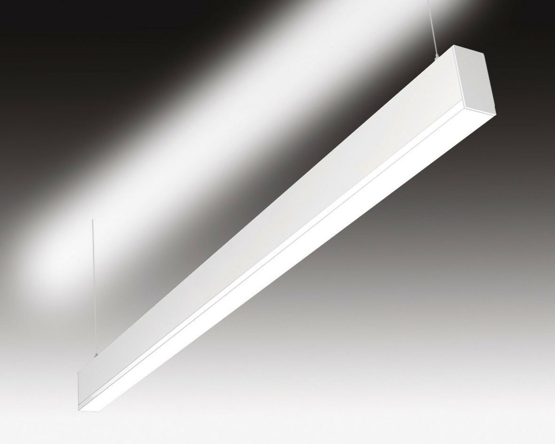 SEC Závěsné LED svítidlo přímé a nepřímé osvětlení WEGA-MODULE2-FAB-DIM-DALI, 50 W, bílá, 1409 x 50 x 94 mm, 3000 K, 5950 lm 320-B-553-01-01-SP