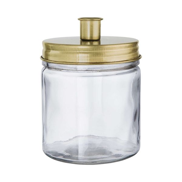 Butlers CANDLE JAR Pohár so svietnikom - zlatá