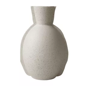 DBKD Keramická váza Edge Cream Dot 30 cm