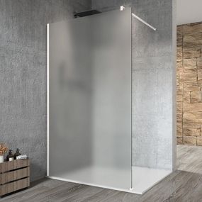 GELCO - VARIO WHITE jednodielna sprchová zástena na inštaláciu k stene, matné sklo, 800 mm GX1480GX1015
