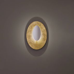 ICONE Masai svetlo 1-pl. 927 70x44 cm zlatá/biela, Obývacia izba / jedáleň, hliník, 20W, P: 70 cm, L: 44 cm, K: 16cm