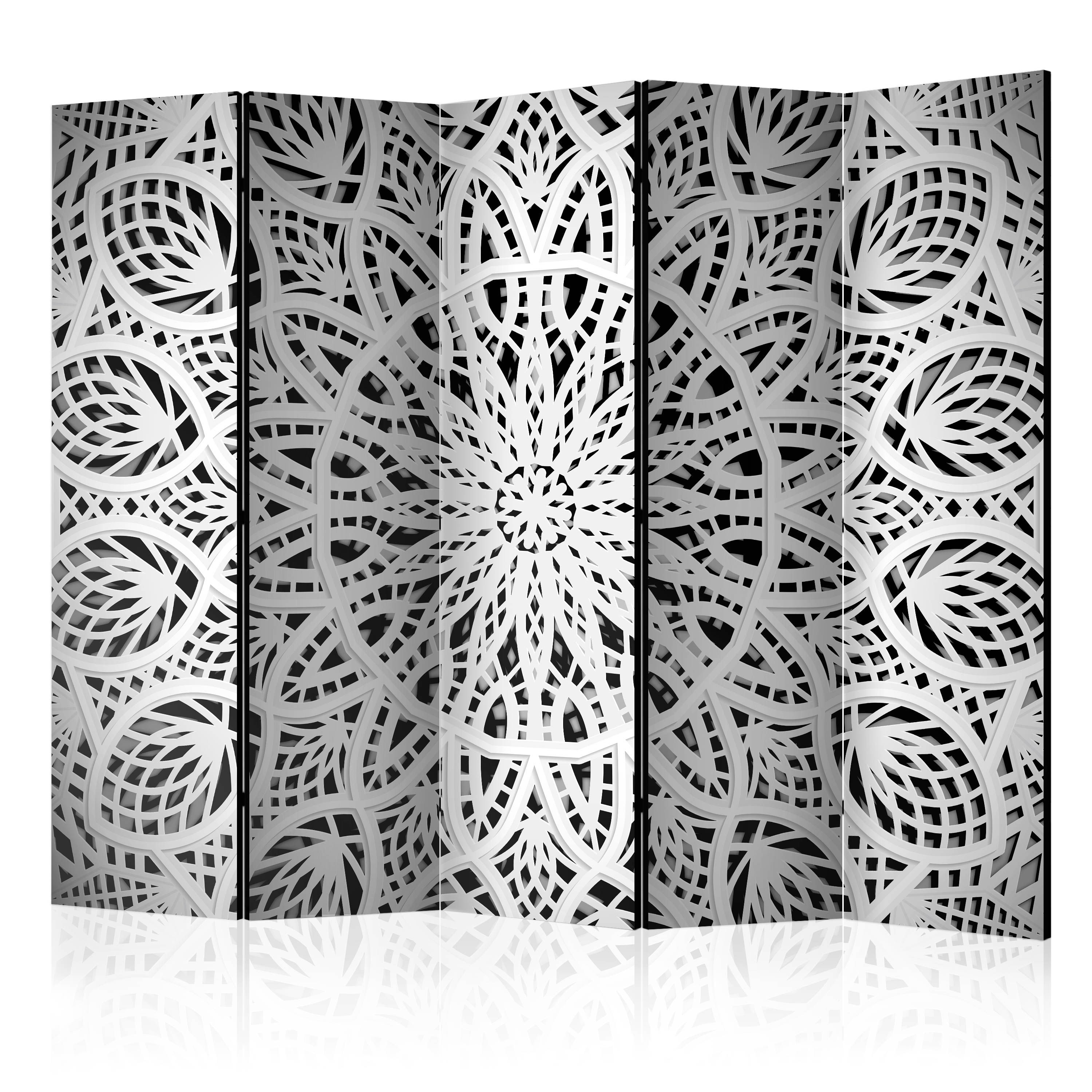 Artgeist Paraván - White Mandala II [Room Dividers]