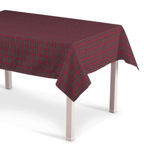 Dekoria Obrus na stôl obdĺžnikový, červeno-zelené káro, 130 × 280 cm, Bristol, 126-29
