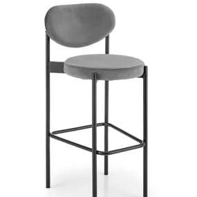 Halmar H108 barová stolička šedá