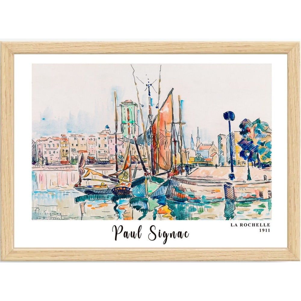 Plagát v ráme 45x35 cm Paul Signac – Wallity