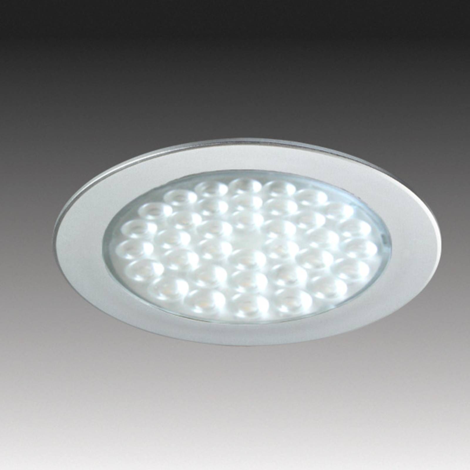 Hera R 68-LED zapustené svetlo vzhľad ušľachtilej ocele, Pracovňa / Kancelária, plast, sklo, 2.5W, Energialuokka: G