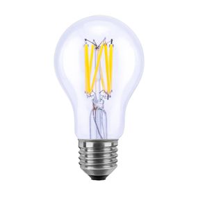 Segula SEGULA LED žiarovka High Power E27 8W, číra, sklo, kov, E27, 8W, Energialuokka: E, P: 11 cm