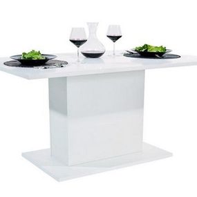ANITA 2 jedálenský stol, biely lesk
