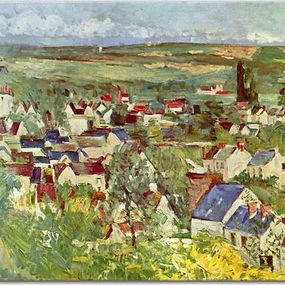 Obrazy Reprodukcie - Paul Cézanne - View of Auvers  zs17034