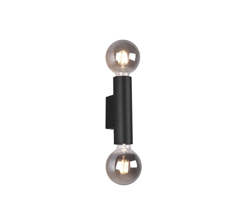 Trio R20182032 nástenné svietidlo Vannes 2x40W | E27 - horné a spodné osvetlenie, matná čierna