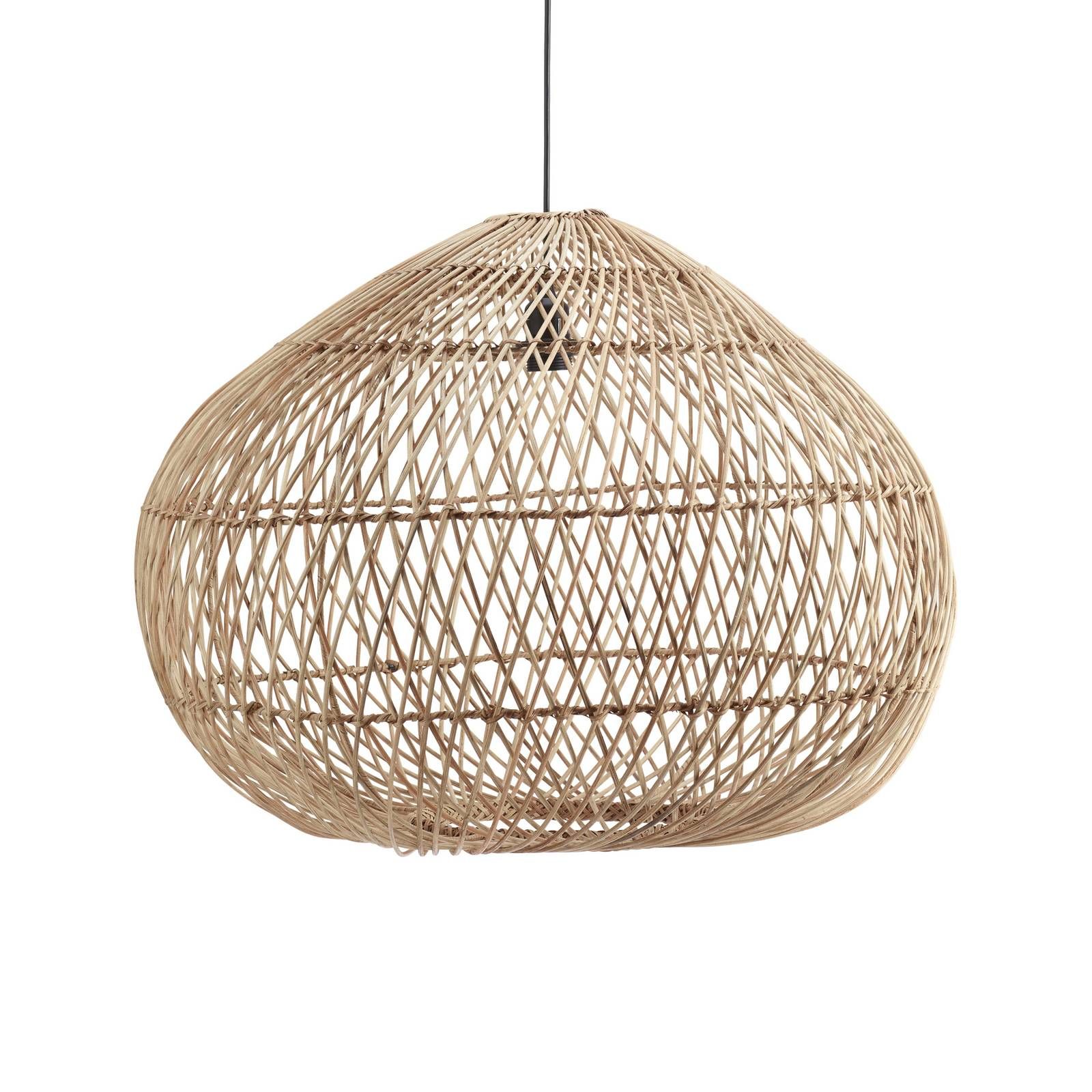 PR Home Karen vonkajšia závesná lampa, Ø 50 cm, ratan, E27, 15W, K: 42.5cm