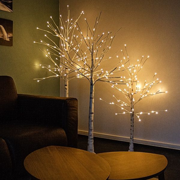 VOLTRONIC LED breza,8 funkcií s ovládačom,teplá biela,150 cm
