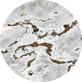 KT-D1048 Okrúhla samolepiace obrazová fototapeta Komar Marble Vibe, veľkosť priemer 128 cm